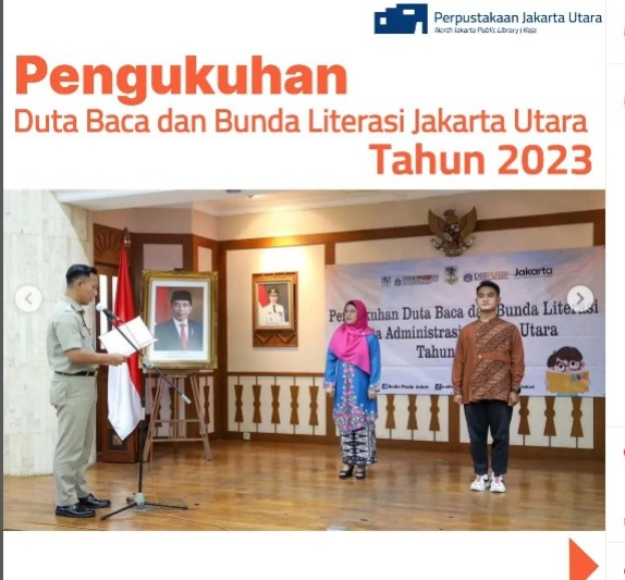 Pengukuhan Bunda Literasi Dan Duta Baca Jakarta Utara Tahun 2023